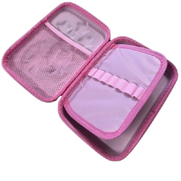 Estuche escolar 3D con unicornio - Morado