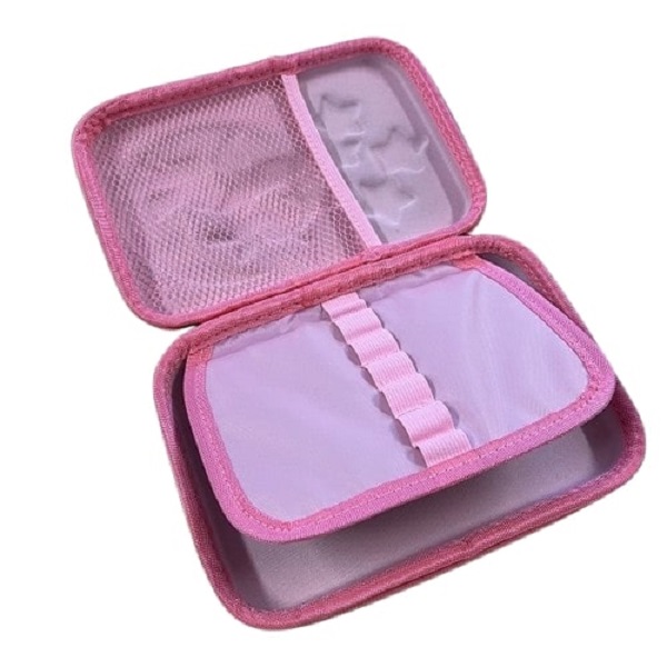 Estuche escolar 3D con unicornio - Morado