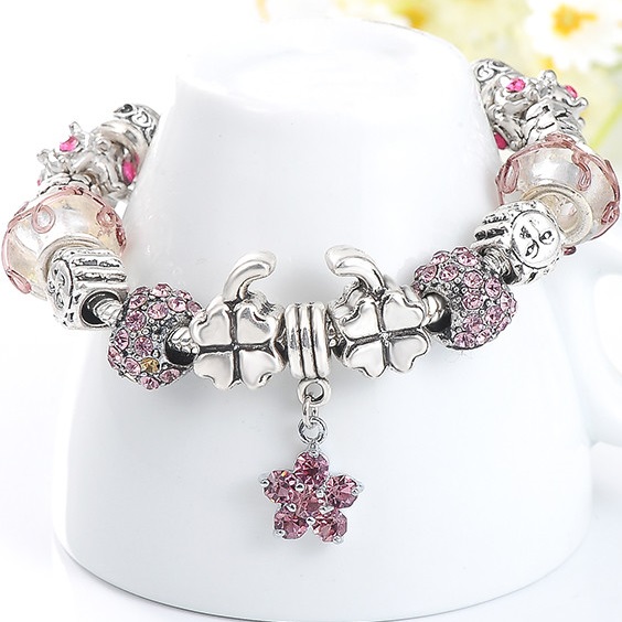 Pulsera ET-1723 - Plateado/Negro