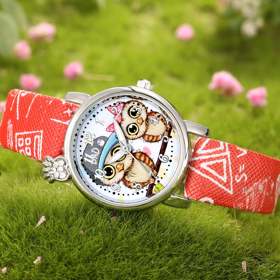 Reloj infantil Owl - Rojo