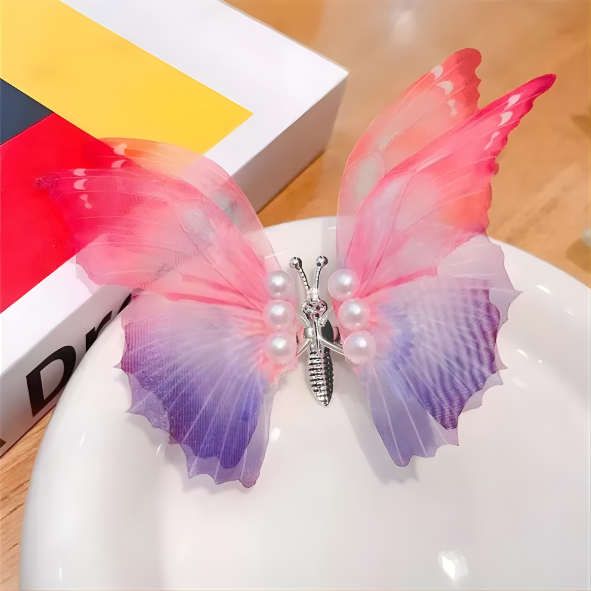 Clip para el cabello Mariposa-38855 - Azul