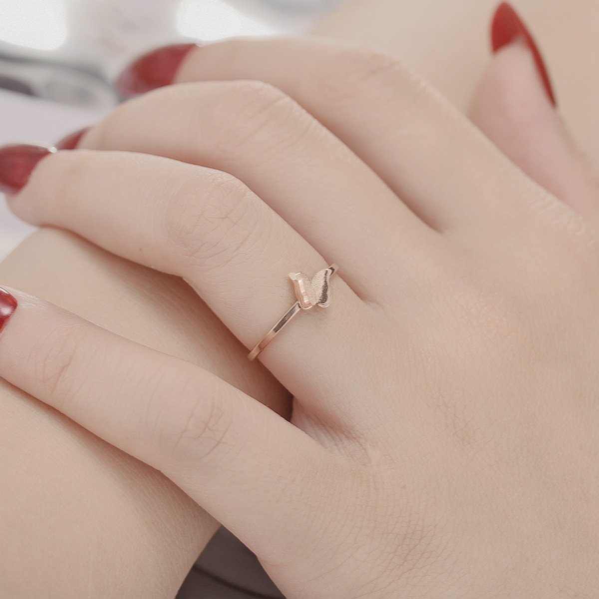 Anillo BU-17093 - Dorado / Rosa