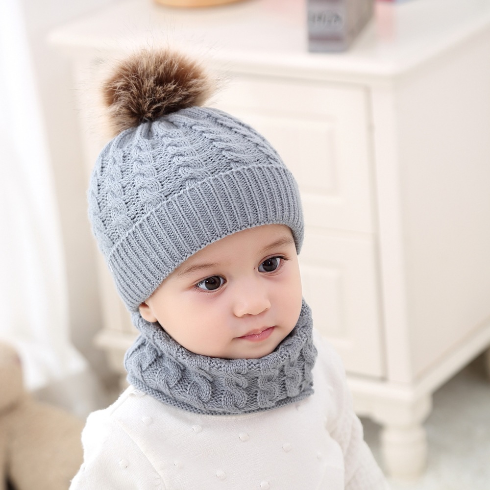 Gorro y braga infantil - Negro