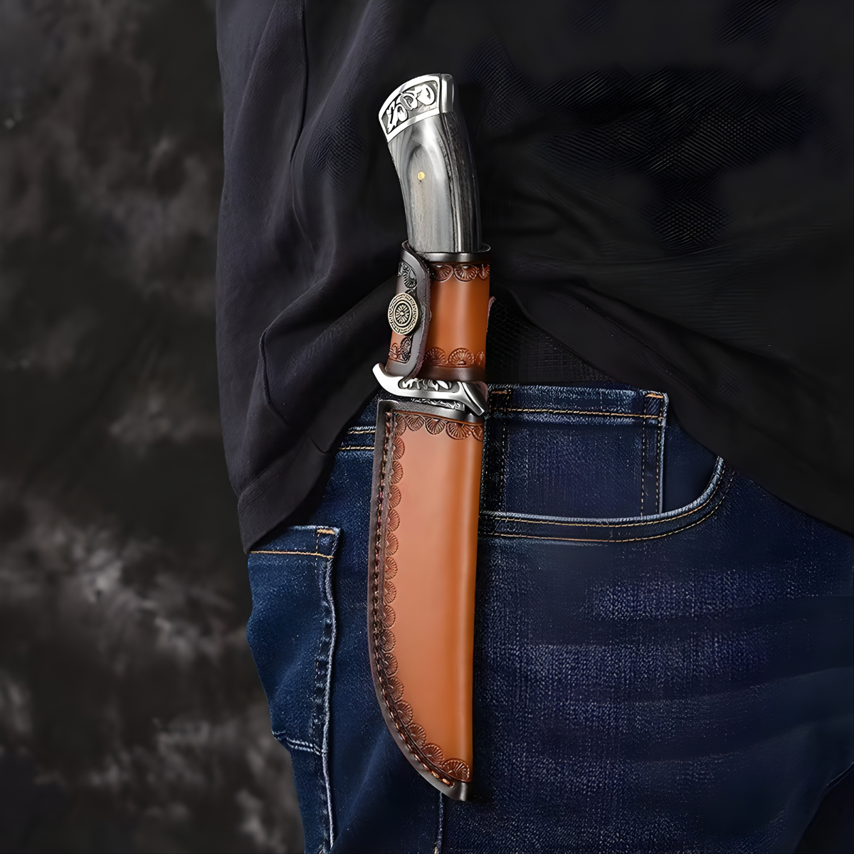 Cuchillo de exterior EF - 39490 - Gris / Plateado / 2.Calidad