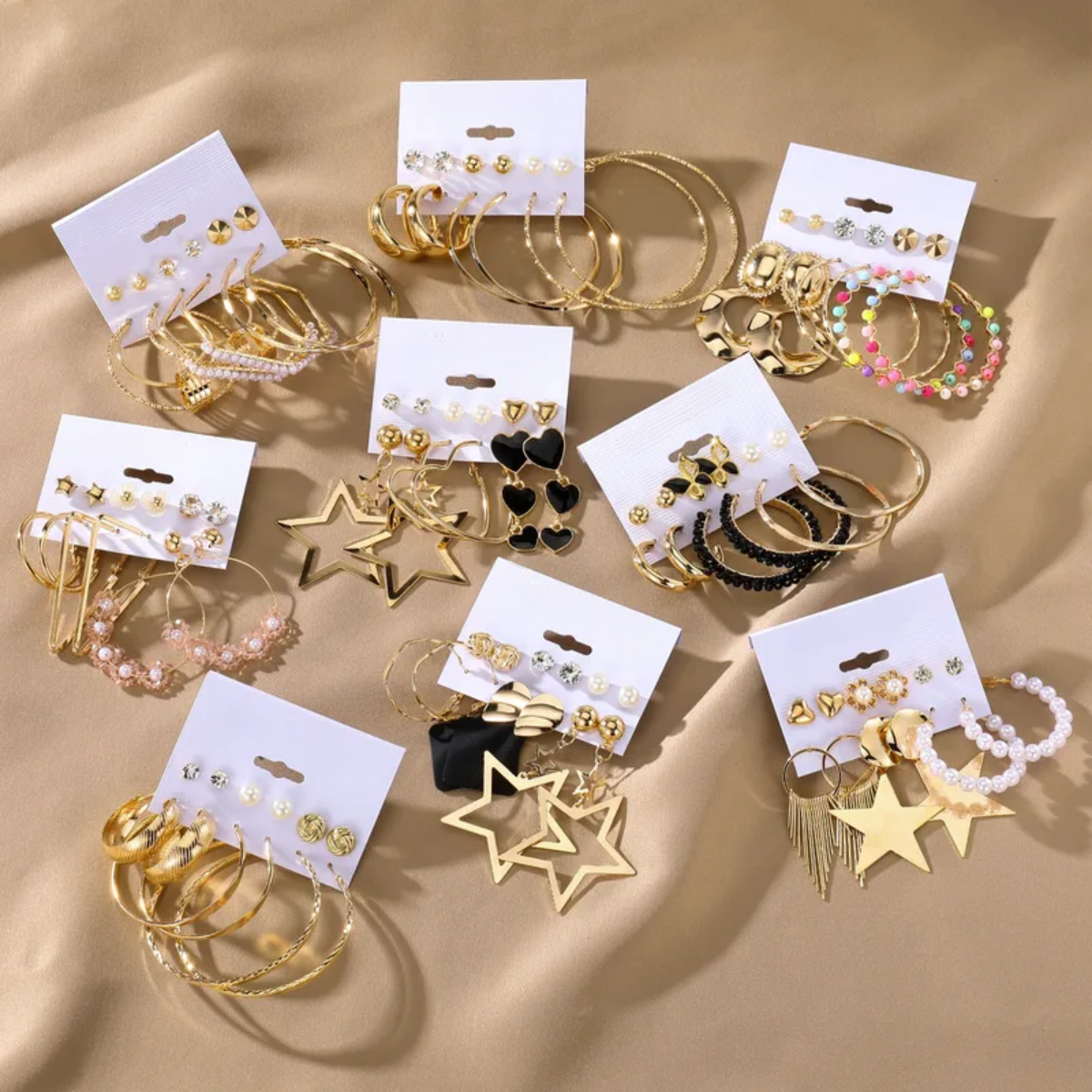 Set de pendientes XN-39022 - Dorado