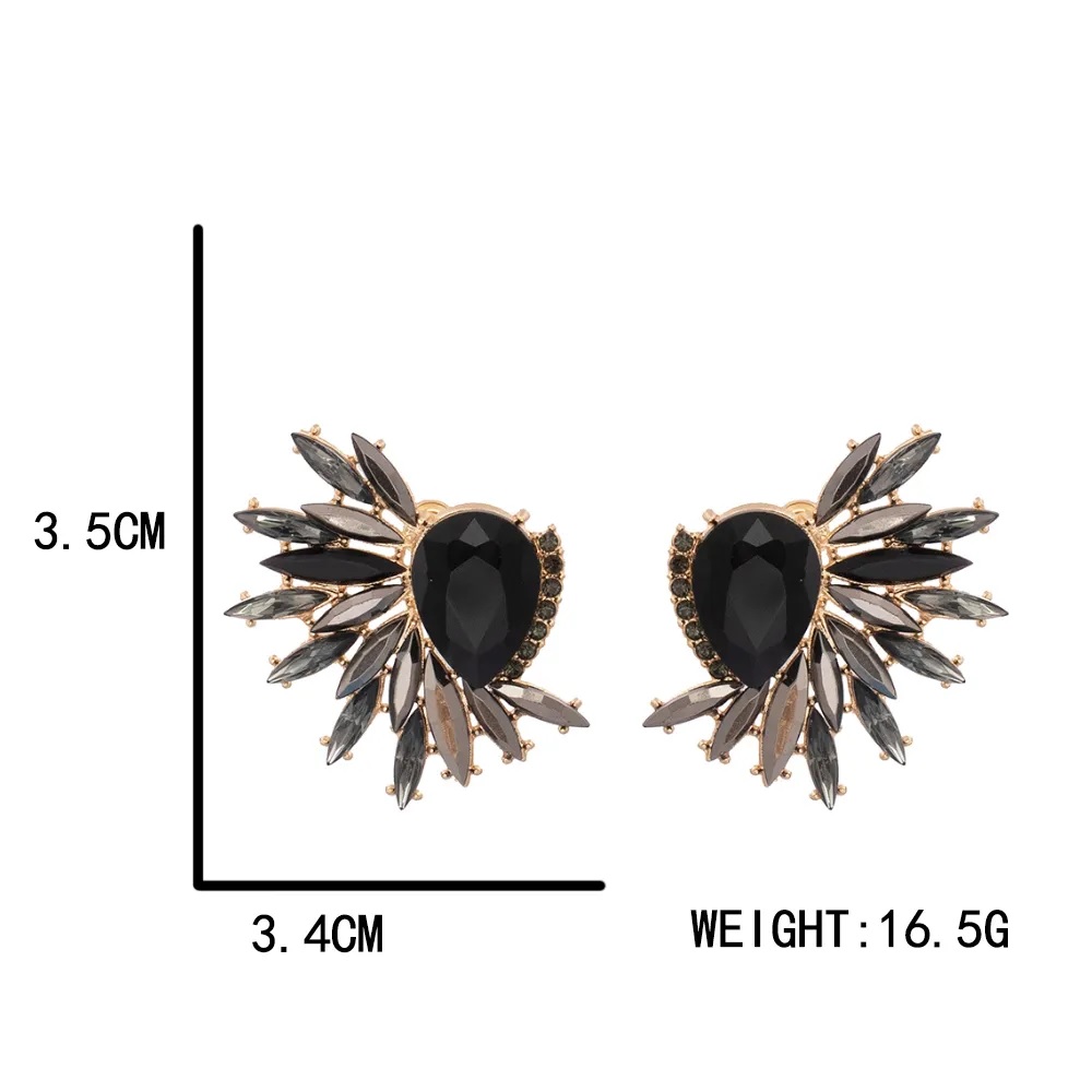Pendientes FL-29857 - Negro