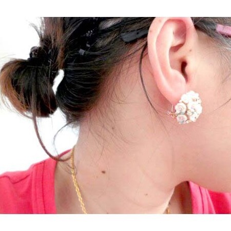Pendientes BF-1042 - Blanco