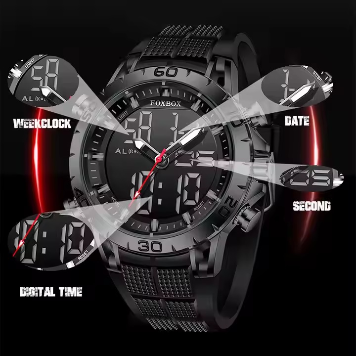 Reloj FOXBOX GR-34977 - Negro / Plateado
