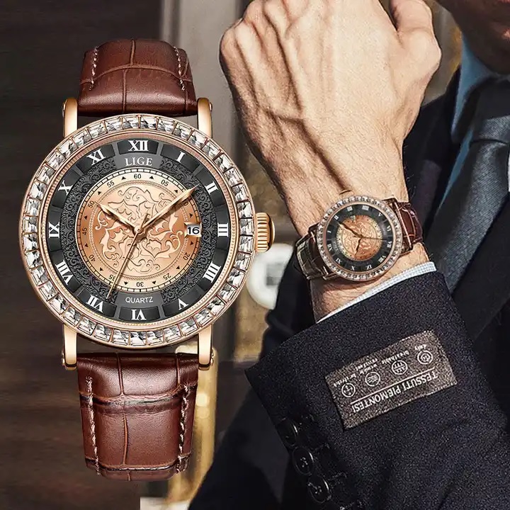 Reloj LIGE DE-29501 - Negro / Plateado