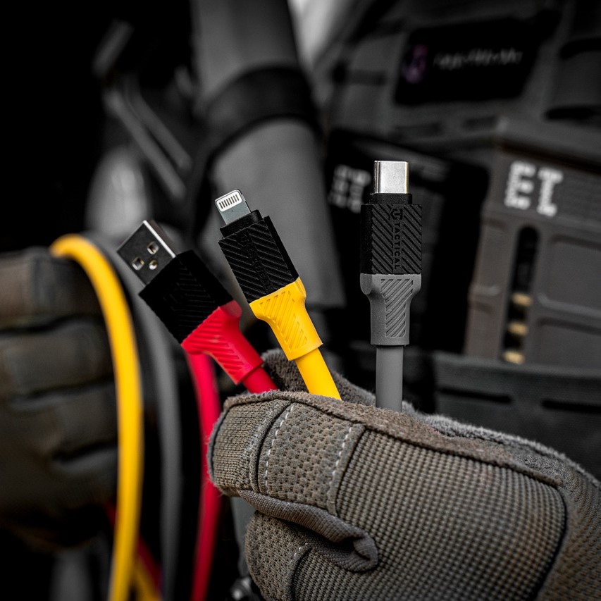 Tactical Fat Man cable USB-C / Lightning - 1 m - Gris