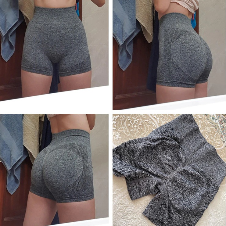 Leggings cortos Push Up - Burdeos / L