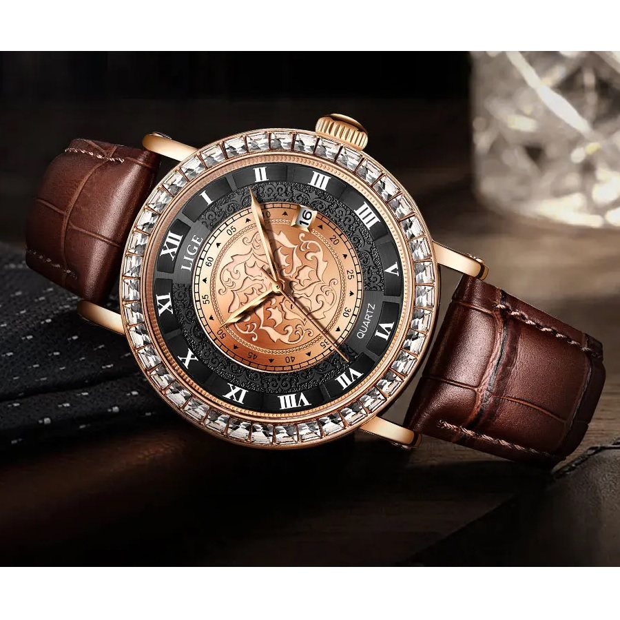 Reloj LIGE DE-29501 - Negro / Plateado
