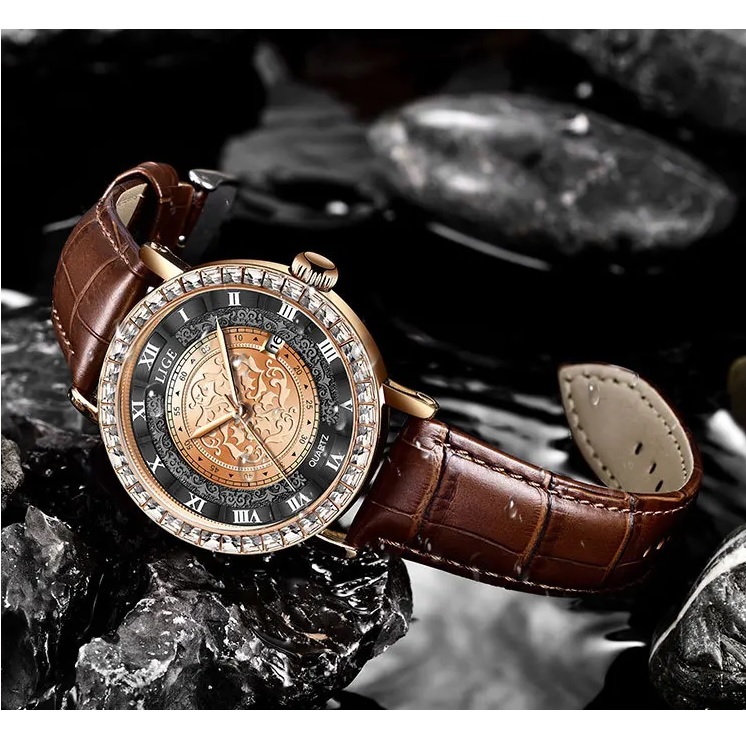 Reloj LIGE DE-29501 - Negro / Plateado