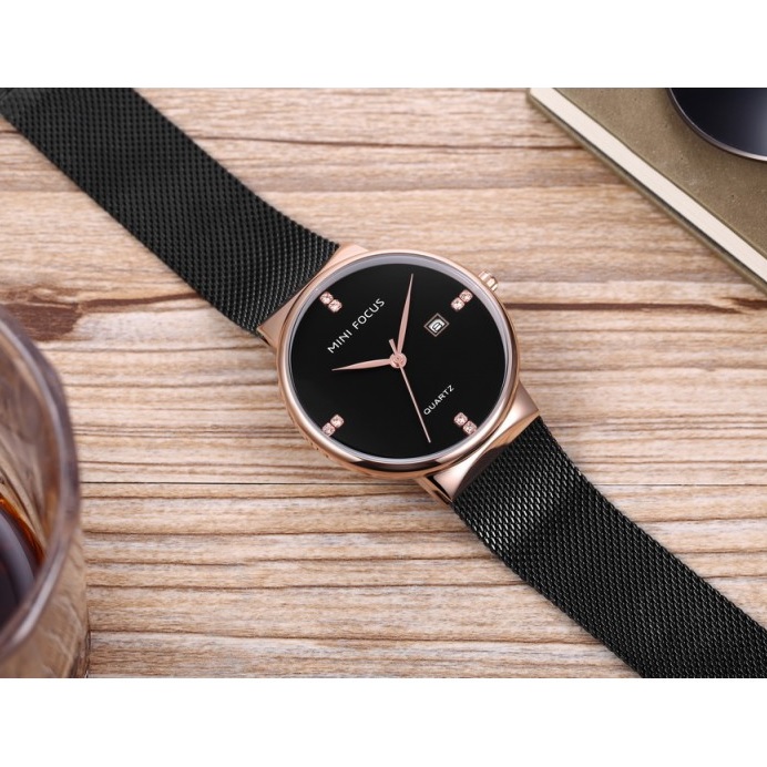 Reloj Mini Focus RO-23919 - Azul / Oro Rosa