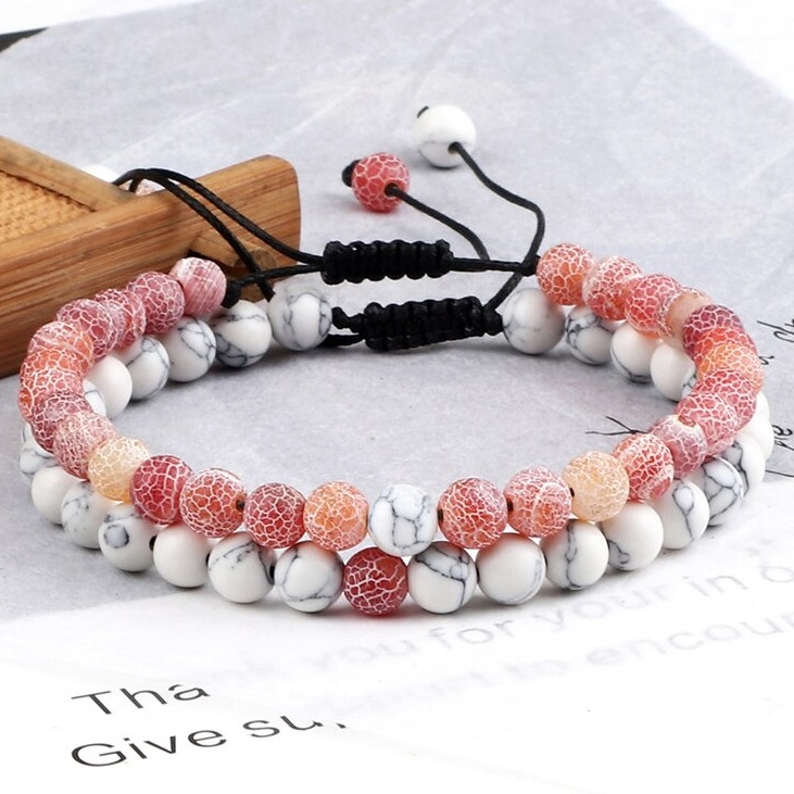 Pulseras KE-15048 - Blanca/Roja