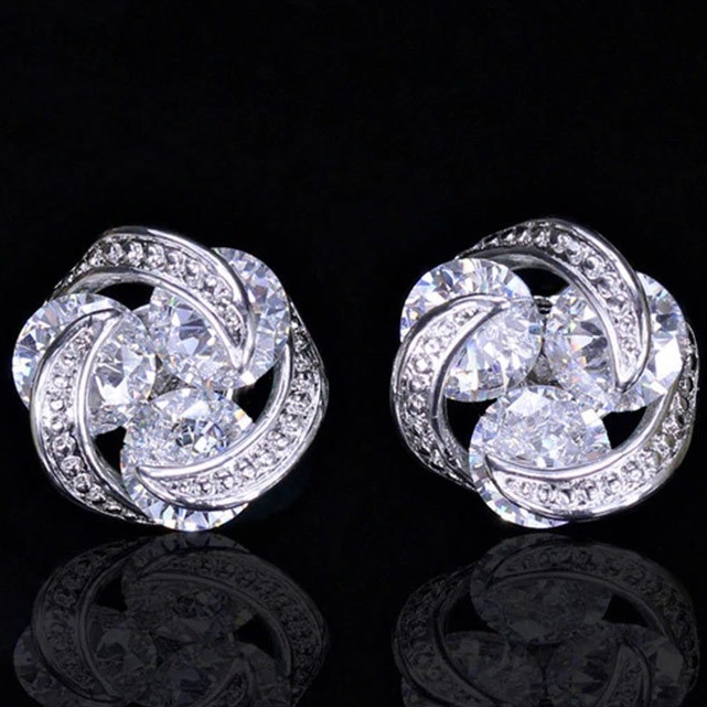 Pendientes LE-21695 - Plateado / Cristal