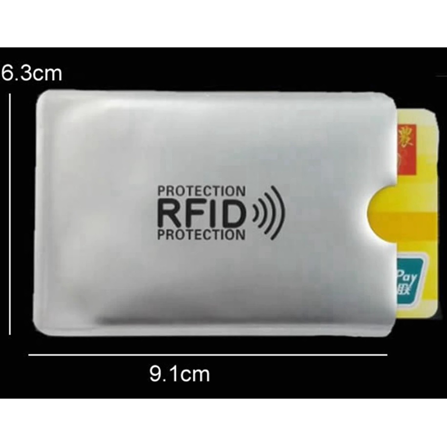 Funda protectora RFID para tarjeta Izmael - Plata