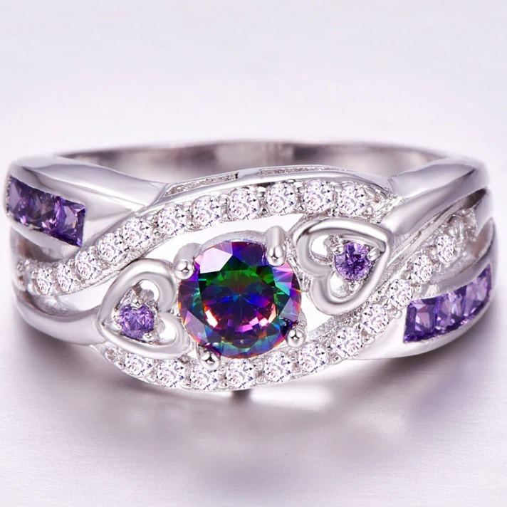 Anillo CO-6460 - Plateado/Azul/62mm