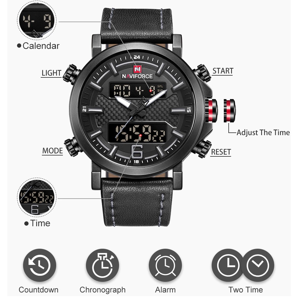 Reloj NAVIFORCE RY-14621 - Marrón