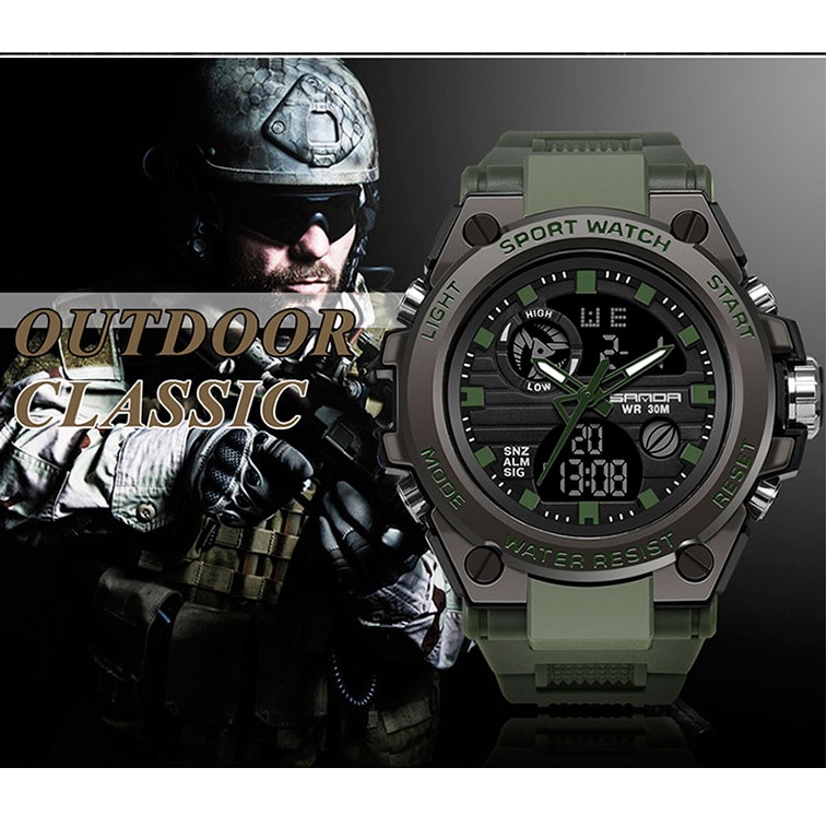 Reloj SANDA VI-14294 - Negro / Plateado