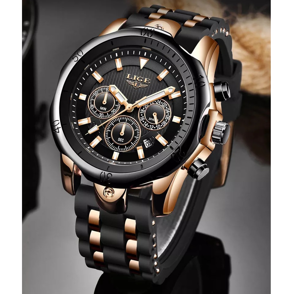 Reloj LIGE TE-14651 - Negro / Dorado
