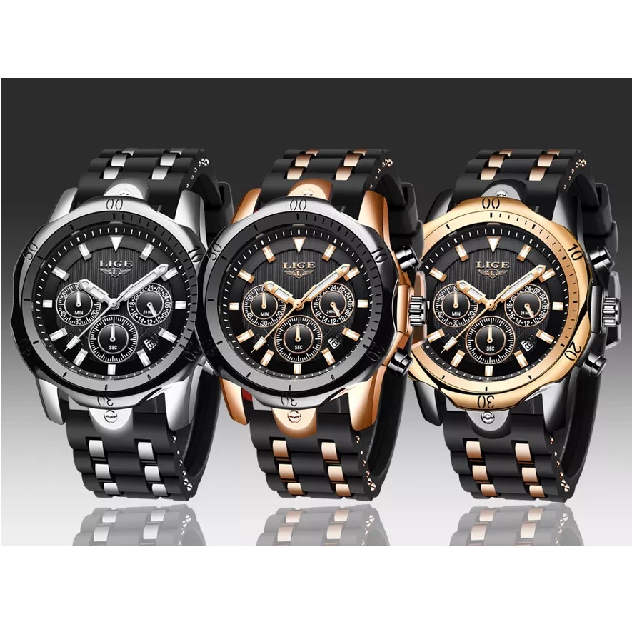 Reloj LIGE TE-14651 - Negro / Dorado
