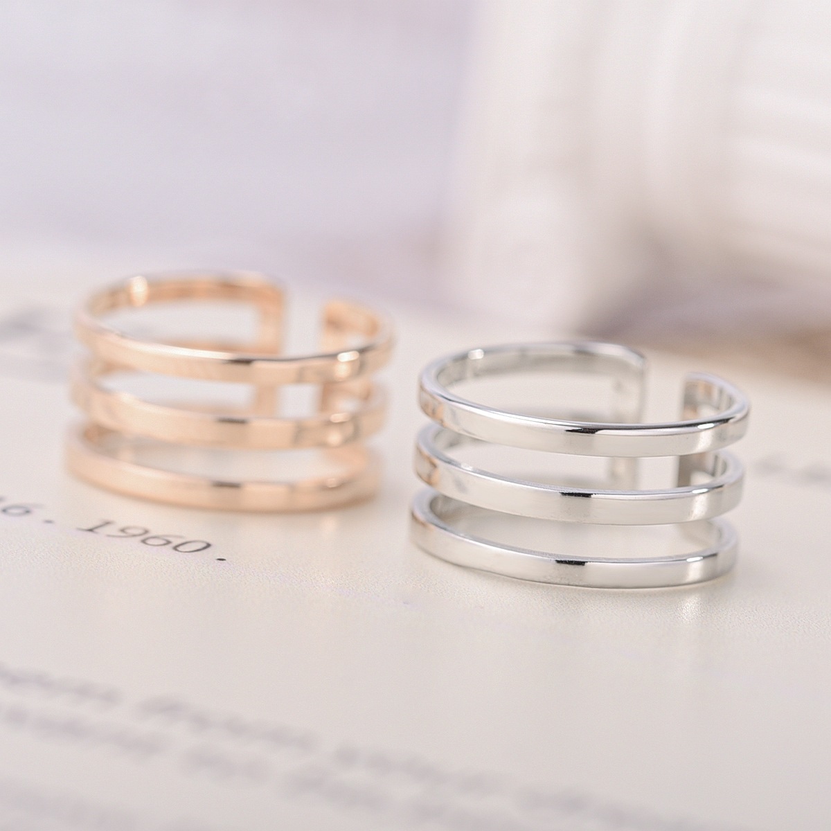 Anillo TX-17261 - Dorado / Rosa