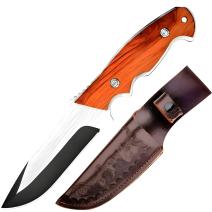 Cuchillo outdoor GD-39063 - Plateado / Negro / Marrón
