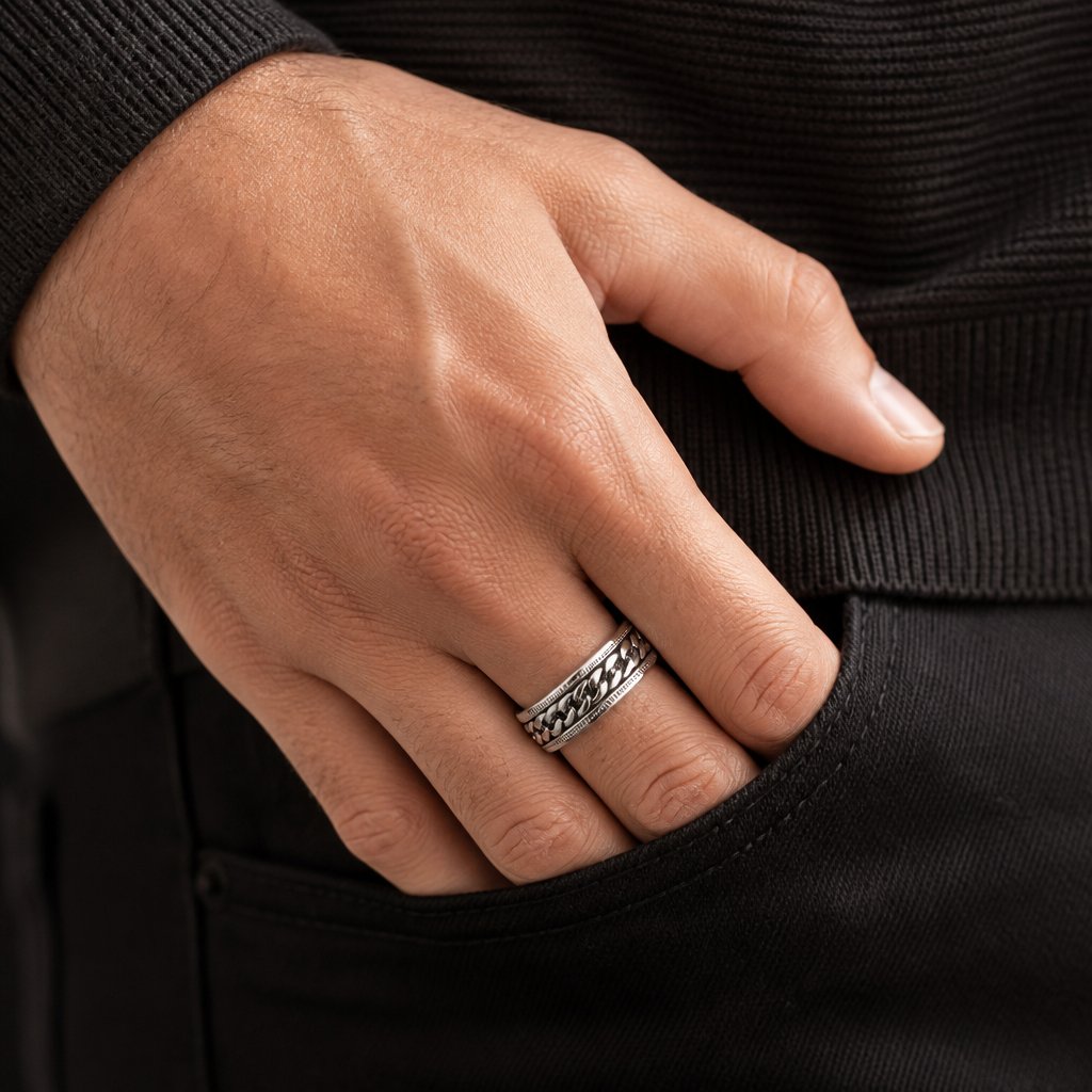 Anillo CH-17097 - Plata / 52mm
