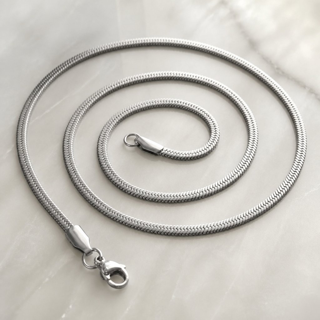 Cadena GL-34672 - Plateada / 45cm / 2,5mm