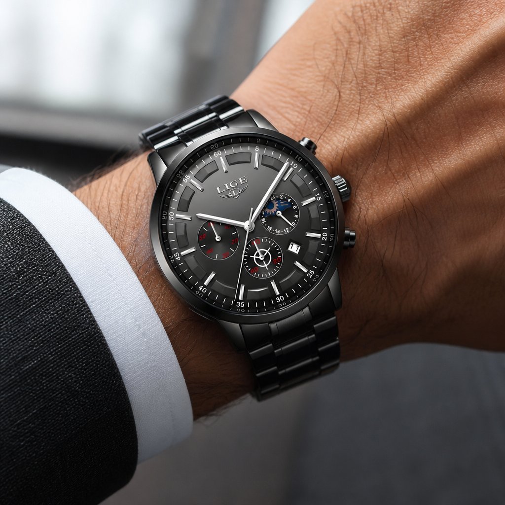 Reloj LIGE ST-4054 - Negro